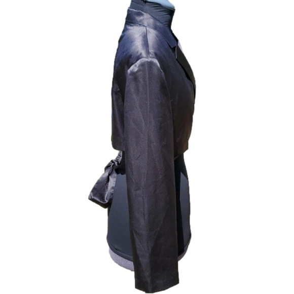 Streetwear Society Black Satin Wrap Shirt Medium - Picture 4 of 16